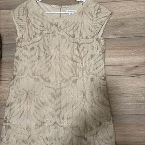 Liz Claiborne Textured Cream Midi Dress